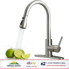 Durable Kitchen Faucet with Pull Down Sprayer and Easy Single Handle Control