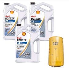 Dodge Ram 5.9 & 6.7 Cummins Shell ROTELLA T4 Oil Change Kit 15W-40 w CAT Filter