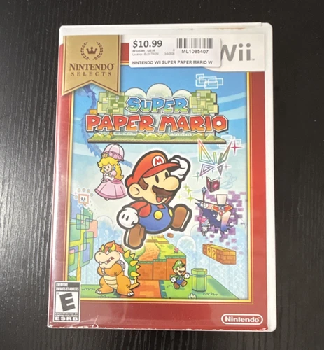 Super Paper Mario Nintendo Wii Nintendo Selects Missing Manual Tested & Working