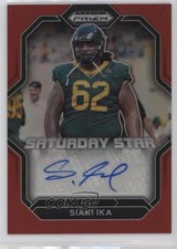 2023 Prizm Draft Picks Saturday Star Signatures Red 112/199 Siaki Ika Auto 16wc