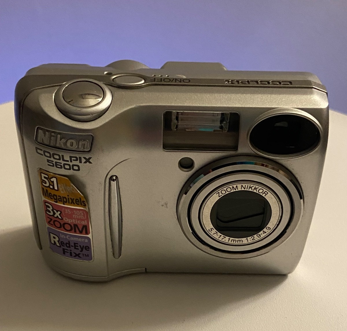 デジタルカメラ Nikon COOLPIX E5600 Nikon Coolpix E5600 5.1 MP Compact Digital Camera (Silver) | eBay