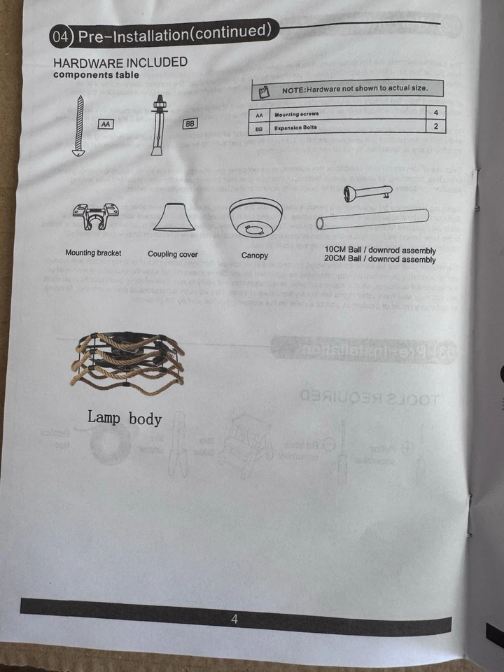 "Ventilador de techo enjaulado de 18"" con luz - control remoto" Foto 3 de 4