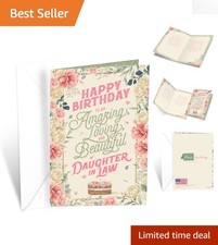 Thick Birthday Card for Daughter-in-Law, Made in America - 5x7.75 Size