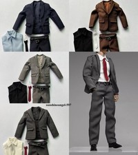 1/12 Scale Suit Shirt Tie Pants Set For 6 Mal...