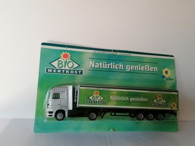 Edeka Werbetruck 1:87 - Mercedes Benz Actros Sattelzug - OVP - Bio Wertkost