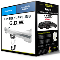 Abnehmbare AnhäNgerkupplung für Audi Q4 Sportback E-Tron 21- Typ F4N G.D.W. NEU
