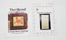 Sampler Patterns - 2 Cross Stitch Designs Pin Sampler and The Kernel Rooster