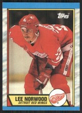 1989-90 Topps #75 Lee Norwood Detroit Red Wings 52541