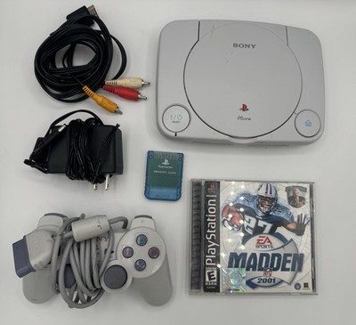 Sony PlayStation Slim PS1 Console w/Controller & Cords & Game/Memory Card Tested