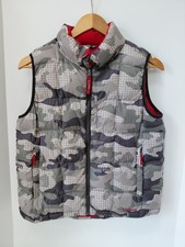 L.L. Bean Puffer Vest Goose Down Youth Lg 14-16 Camouflage Red Camo