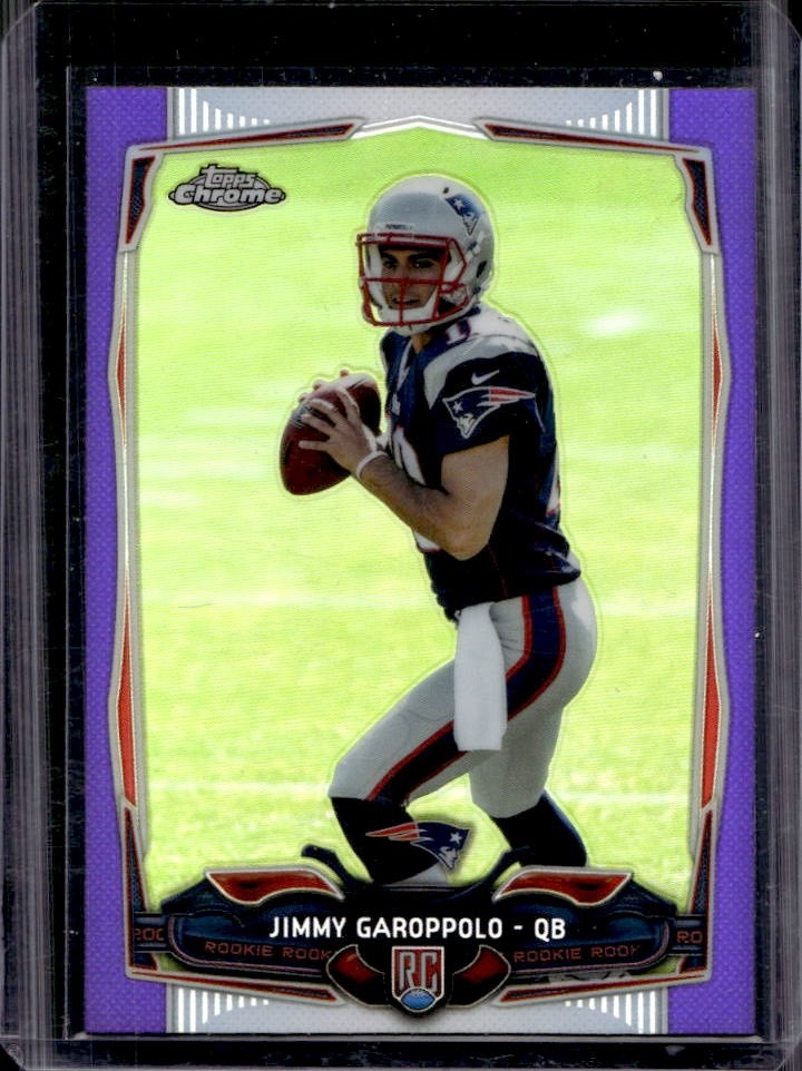 Jimmy Garoppolo Topps Chrome #150 Purple Refractor