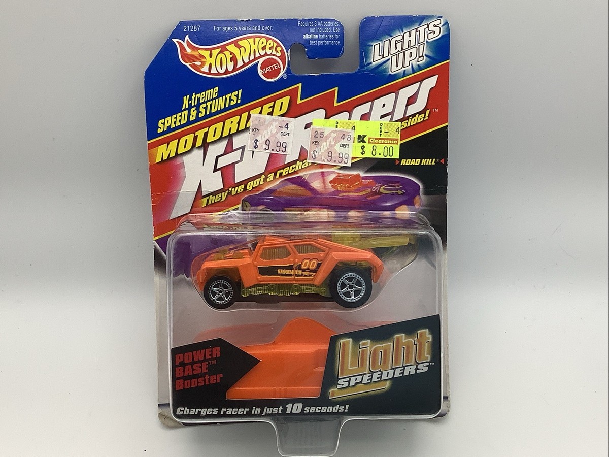 Hot Wheels Motorized X-V Racers Light Speeders Road Kill