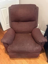 Manual Burgundy  Recliner Chair