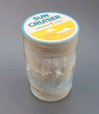 Sun Cruiser Lemonade Vodka Cardboard Bar Drink Coasters 125pc Double Side 4'' NEW