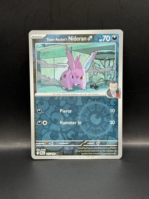 Team Rocket's Nidoran Male Destined Rivals 117/182 Reverse Holo Pokemon TCG NM