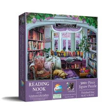 SunsOut Reading Nook 500 pc Large Pieces Jigsaw Puzzle