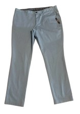 NWT - Michael Kors Mens Slim fit Parker Casual Pants 38 / 32 Blue Solid