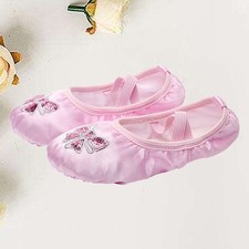  Girls' Ballet Flats Shoes for Kids Toddler Dance Sequin Slippers