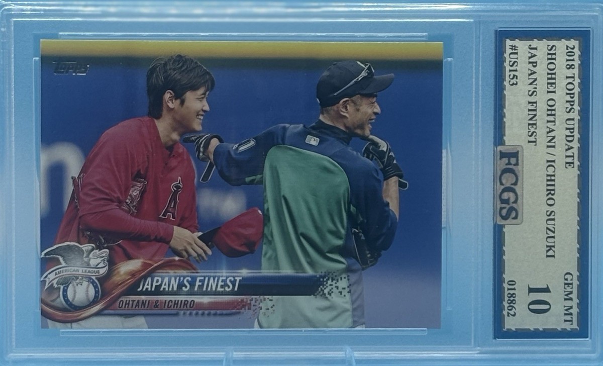 2018 Topps Update Ohtani (RC) & Ichiro Japan's Finest #US153 FCGS