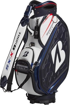 BRIDGESTONE GOLF キャディバッグ ネイビー BRIDGESTONE Golf Men's Caddy Bag TOUR REPLICA 9.5 x 47 inch 4.9kg