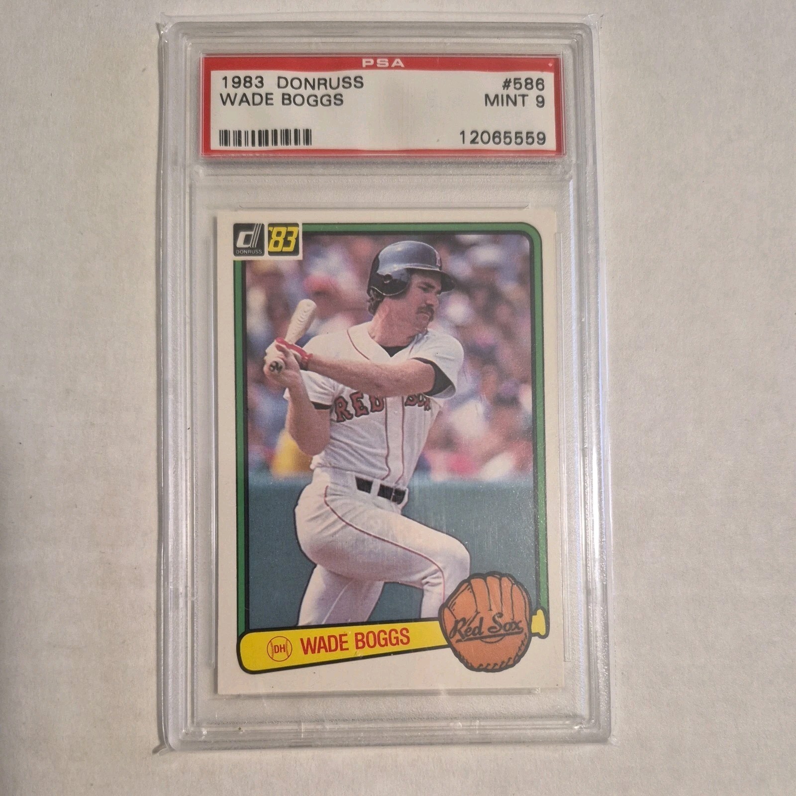 1983 Donruss Baseball #586 Wade Boggs Red Sox PSA 9 MINT