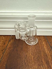 14mm Glass Water Pipe Ash Catcher Honeycomb Perc Clear 90degree