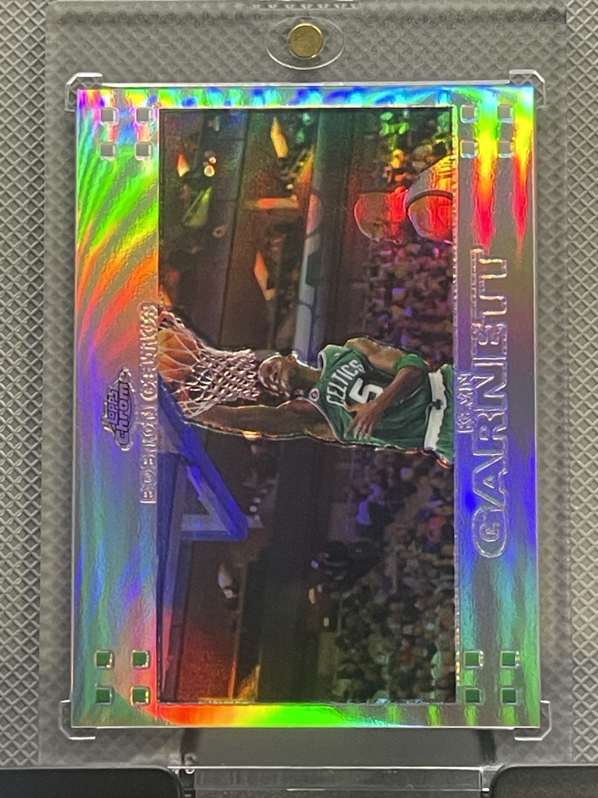 2007-08 TOPPS CHROME REFRACTOR Kevin Garnett Boston Celtics Card /999 #20