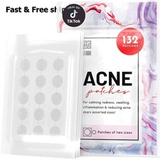 Invisible Hydrocolloid Spot Patches for Face - 132 Count, All Skin Types