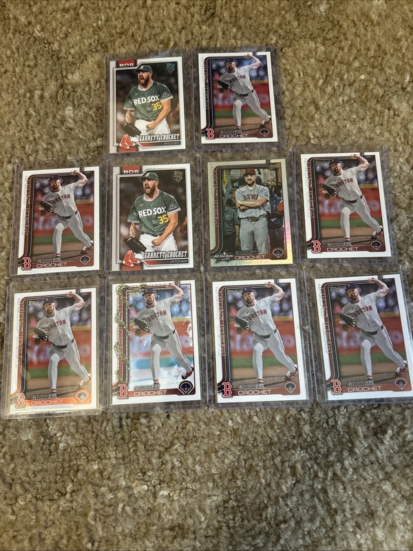 Garrett Crochet Boston Red Sox 10 Card Lot