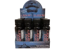 LIQUID FUSION BLUE BOTTLE MALE PERFORMANCE SHOOTER STRENGTH, ENERGY (BOX OF 12)
