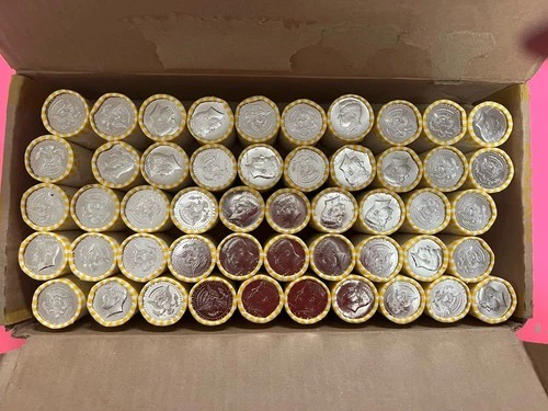 25 Rolls of 2025 P Kennedy Half Dollars---Uncirculated Rolls