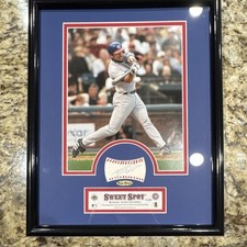 Nomar Garciaparra Chicago Cubs Autographed Sweet Spot Framed Piece Upper Deck