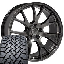 22x10 Hyper Dg69 Rims 28545r22 At Tires Set 5x139.7 25et