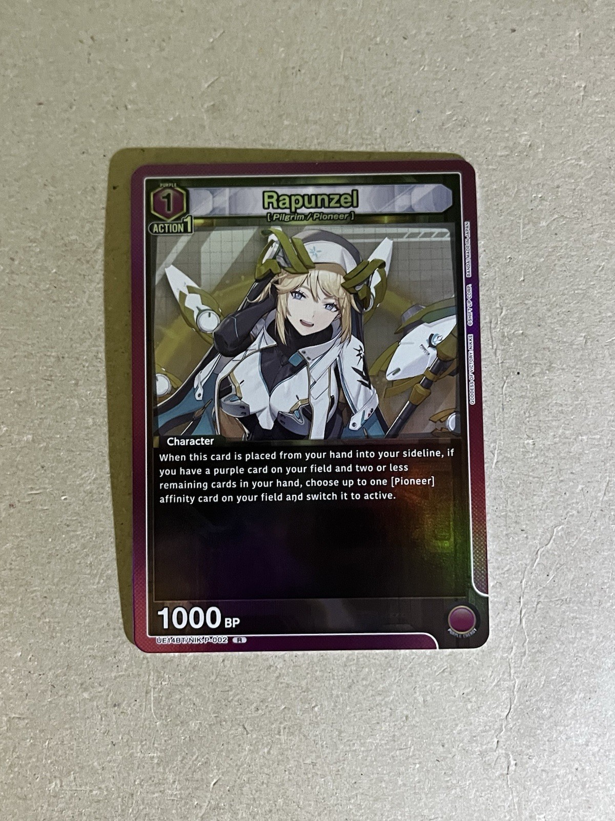 Union Arena: Goddess of Victory NIKKE Rapunzel UE14BT/NIK-P-002 R