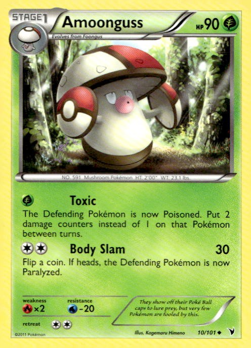 Amoonguss 10/101 Uncommon Noble Victories Pokemon Lightly Played