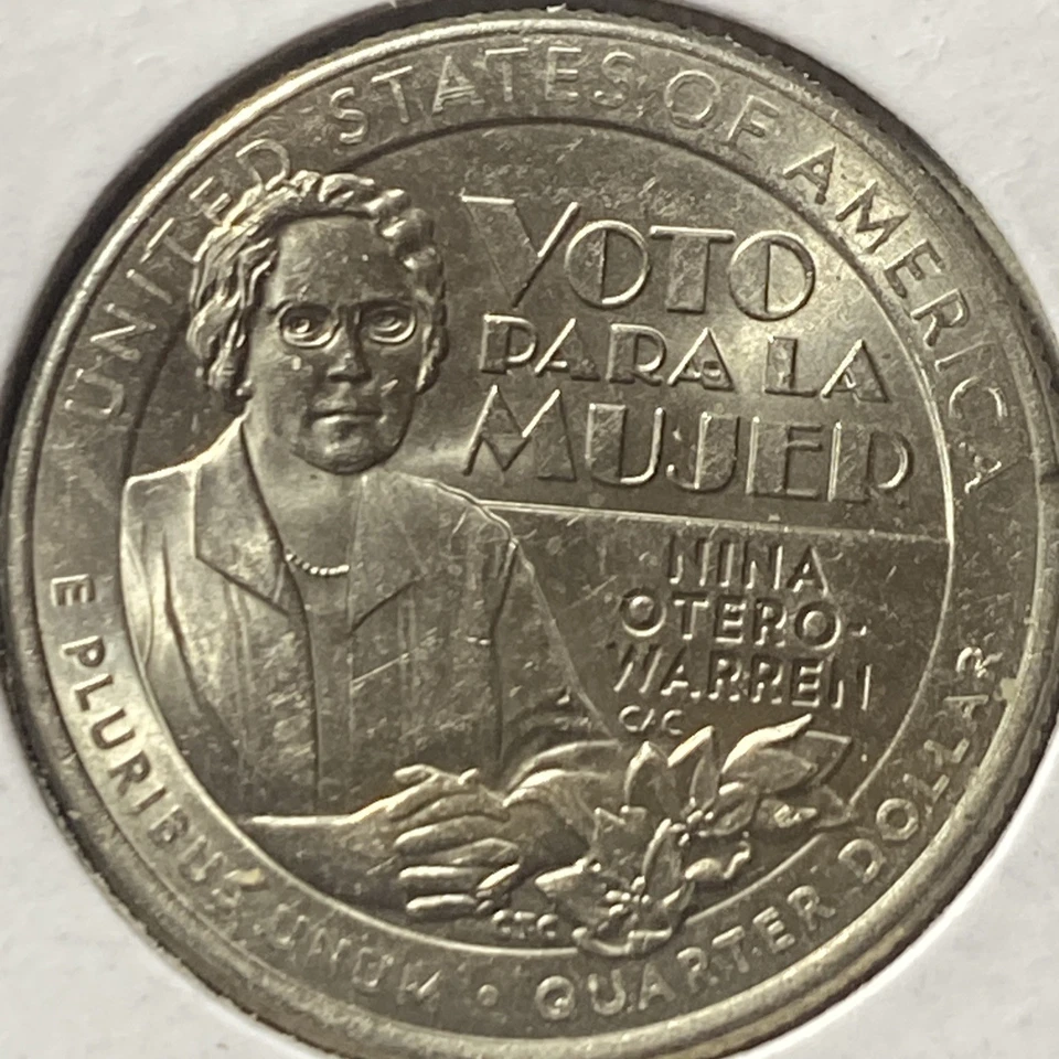 Washington Quarter Error 2022 P Die  “ VOTO PADA MUJER” - Image 2 of 2