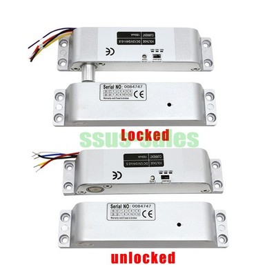 Dual Door Electric Bolt Lock 12V 24V Fail-Secure Access Control YB-500HD CL-200
