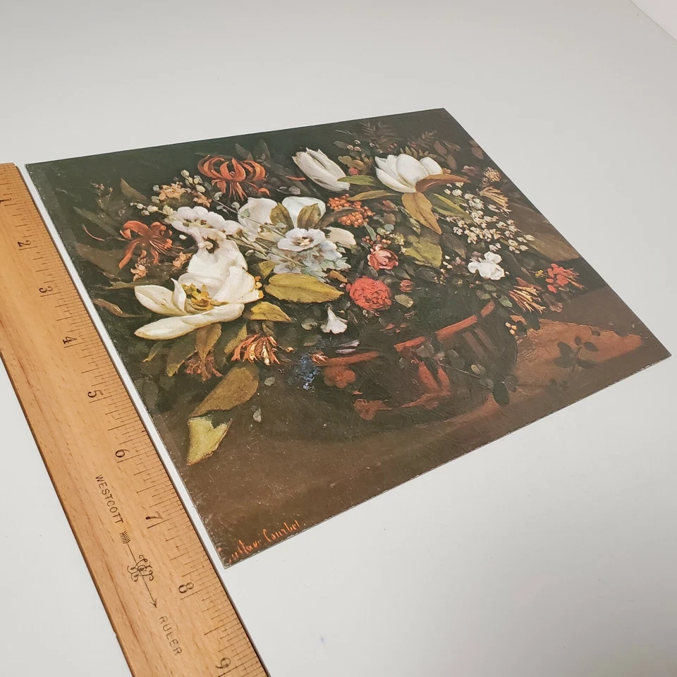 Vtg Conoco Gasoline Customer Appreciation 10"x8" Fine Art Print "Flower Basket" - Image 4 of 4