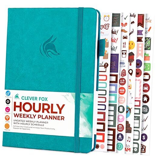 Planner Schedule – Weekly & Monthly Life Planner A5 (5.8'' x 8.3'') Turquoise-image