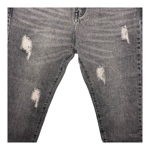 POL High Rise Distressed Jeans Frayed Hem Black Wash Gray Denim Women Size Small - Picture 7 of 16