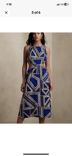 banana republic dress large midi summer - Picture 2 of 7