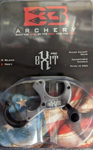 @NEW@ B3 Archery "Exit Pro" Grey Aluminum Thumb Release Aid - Picture 2 of 2