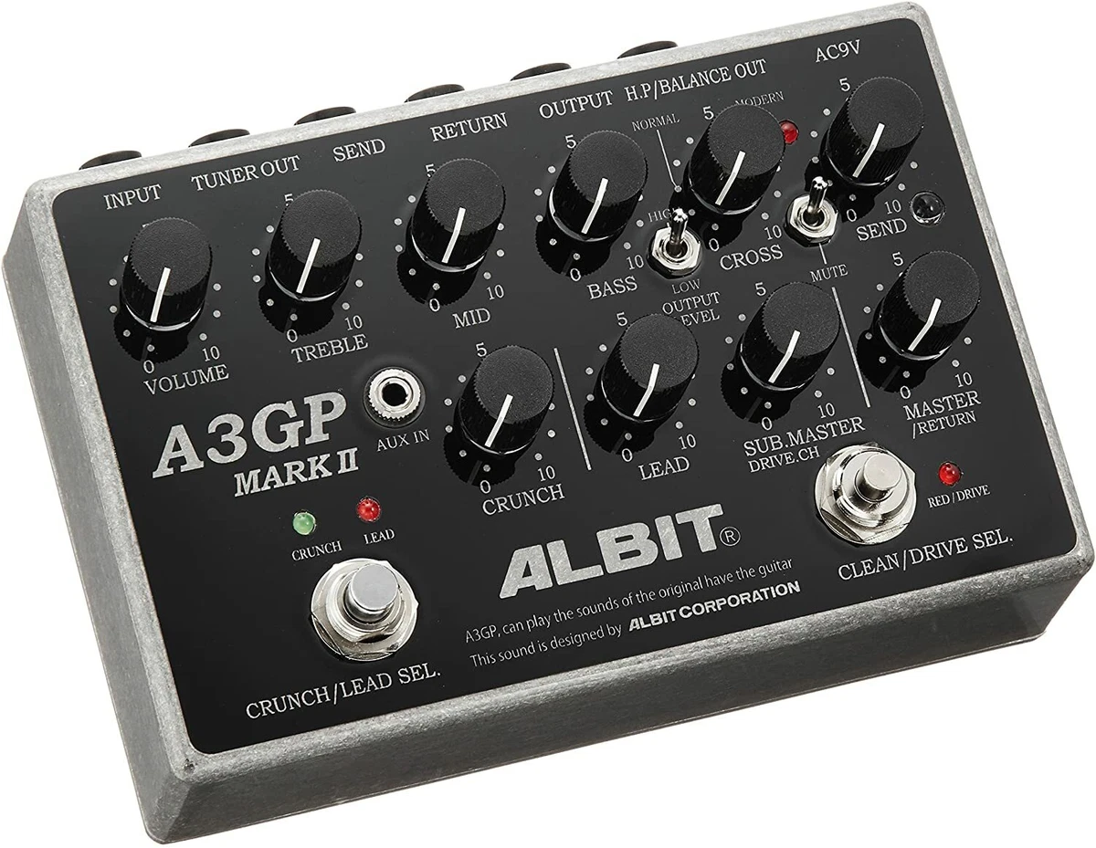 Used ALBIT GUITER PRE-AMP Guitar Preamp A3GP MARKII Effector From Japan