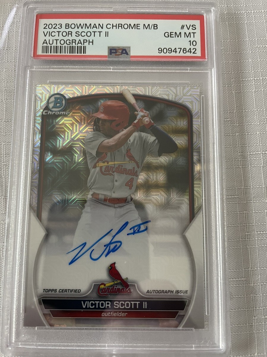 PSA10】Victor Scott II 1st Bowman Auto