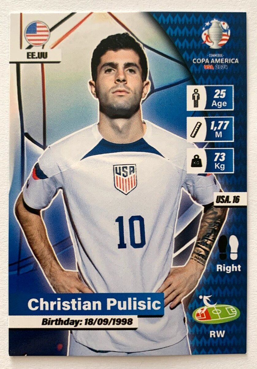 COPA AMERICA USA 2024 Card EF #160 CHRISTIAN PULISIC Usa Soccer