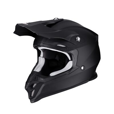 NEU Scorpion Motorradhelm Crosshelm VX16 Air SOLID matt schwarz 