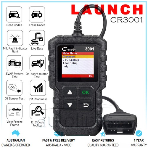 LAUNCH CR319 OBD2 Car Engine Fault Code Reader Diagnostic Scanner Scan ...