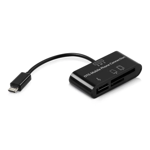 Adattatore 3 in 1 Micro USB 2.0 Card Reader per Smartphone Tablet Adapter