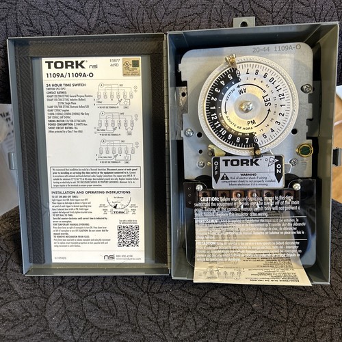 TORK 1109A-O 120-277V 40A Multi-Volt Mechanical Lighting Switch Timer - Picture 5 of 12
