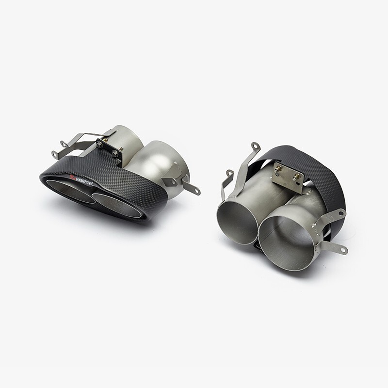 Akrapovic Titan Duplex Sportauspuff Audi RS6 RS7 Performance C8 4K Re Li Je 1xoval Carbon